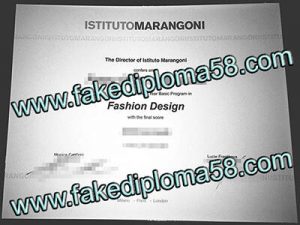 ISTITUTO MARANGONI fake diploma