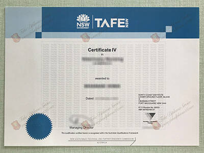 New South Wales TAFE Certificate IV, Buy Fake Certificate