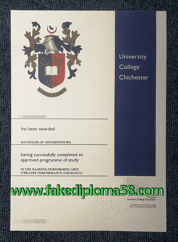 Obtain University College Chichester Diploma