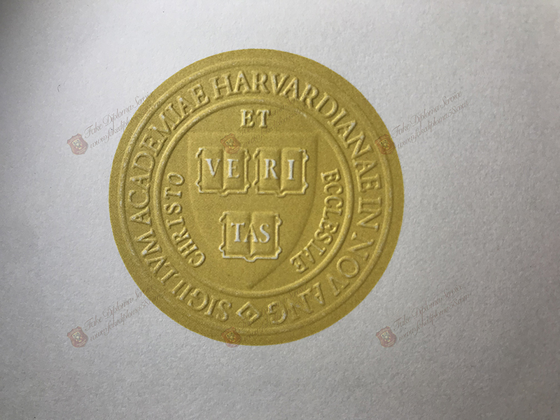 The Harvard University diploma Seal