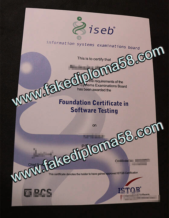 fake ISEB diploma certificate