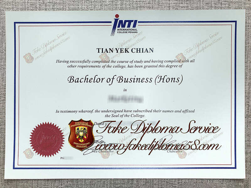 fake International College Penang diploma