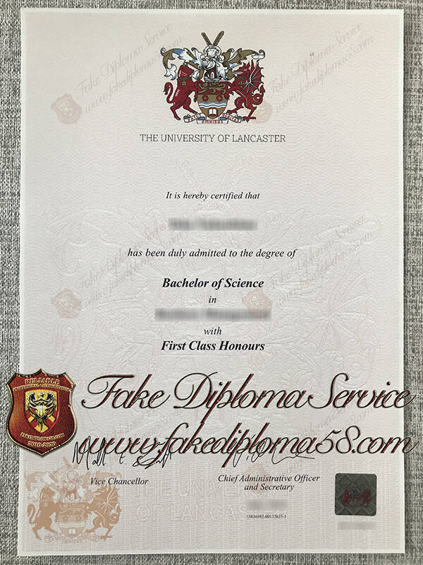 fake Lancaster University diploma