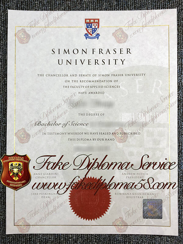 fake Simon Fraser University diploma