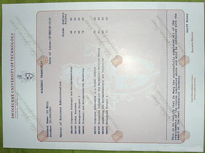 Fake Swinburne University of Technology Transcript, SUT Fake Diploma