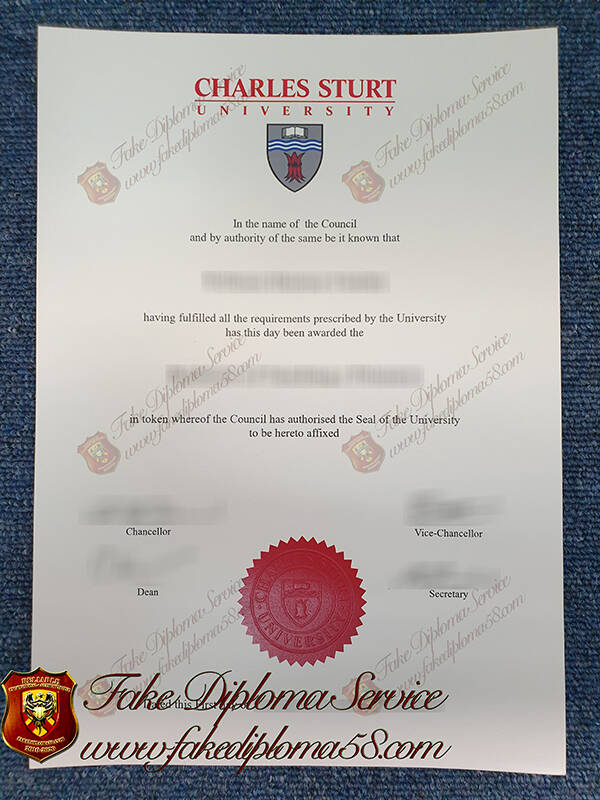 Charles Sturt University Fake Diploma