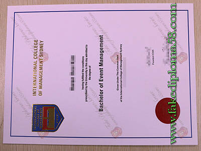 ICMS Fake Diploma, International College of Management Sydney Fake Degree