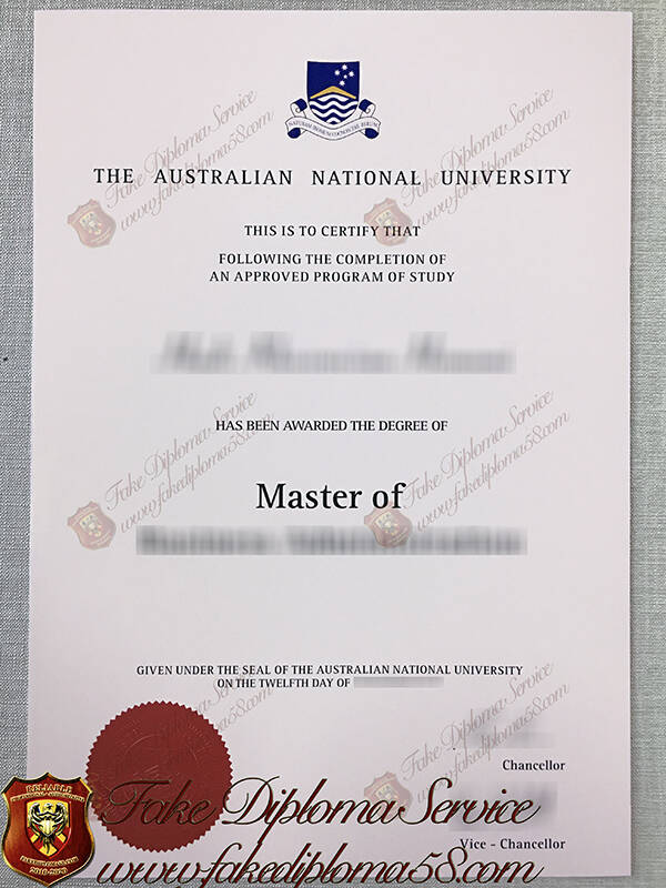 fake Australian National University degree