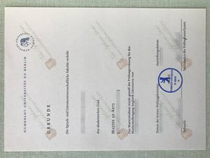 fake Humboldt University of Berlin diploma