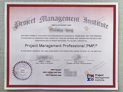 Fake PMP Certificate, Fake Project Management Professional Certificate