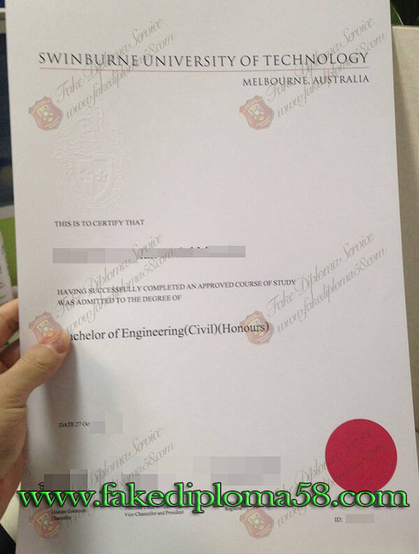 fake Swinburne University of Technology diploma