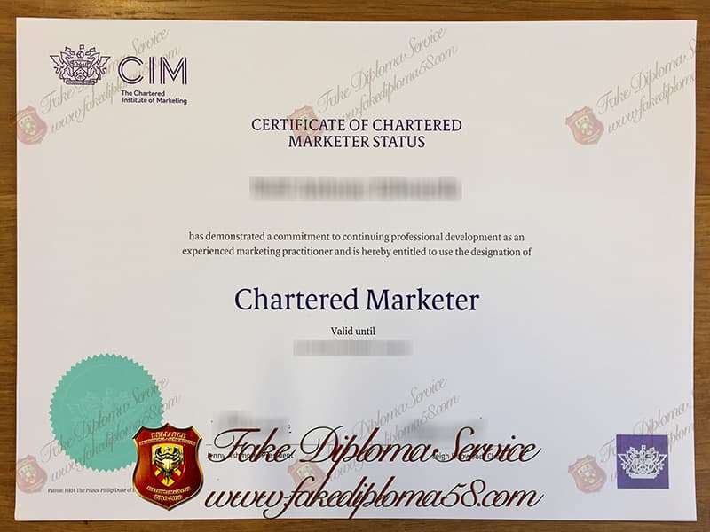 fake CIM certificate