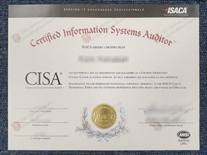 fake CISA Certificate
