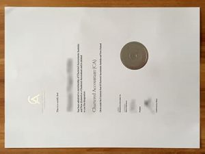 Chartered Accountants Australia and New Zealand certificate
