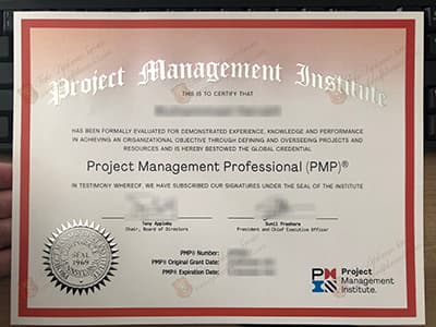The latest version of the PMP certificate, Same as the original one