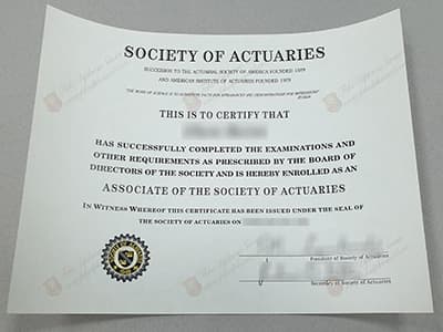 Get a Society of Actuaries certificate Online, Copy SOA certificates
