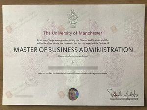 The University of Manchester diploma