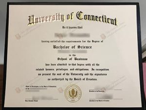 University of Connecticut diploma