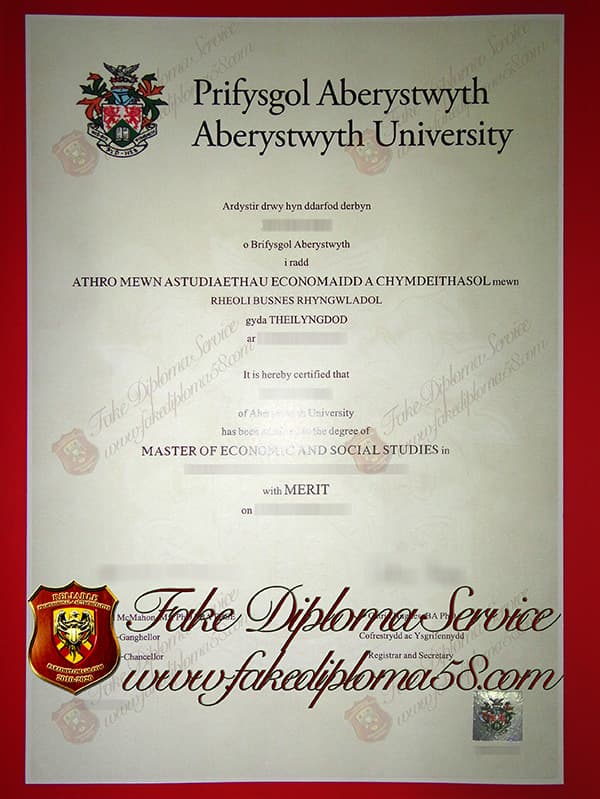 fake Aberystwyth University degree