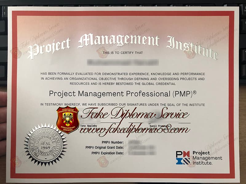 fake PMP Certificate, fake PMI Certificate