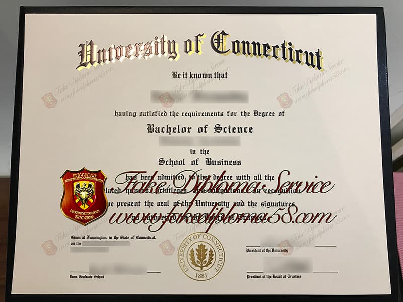 fake University of Connecticut diploma