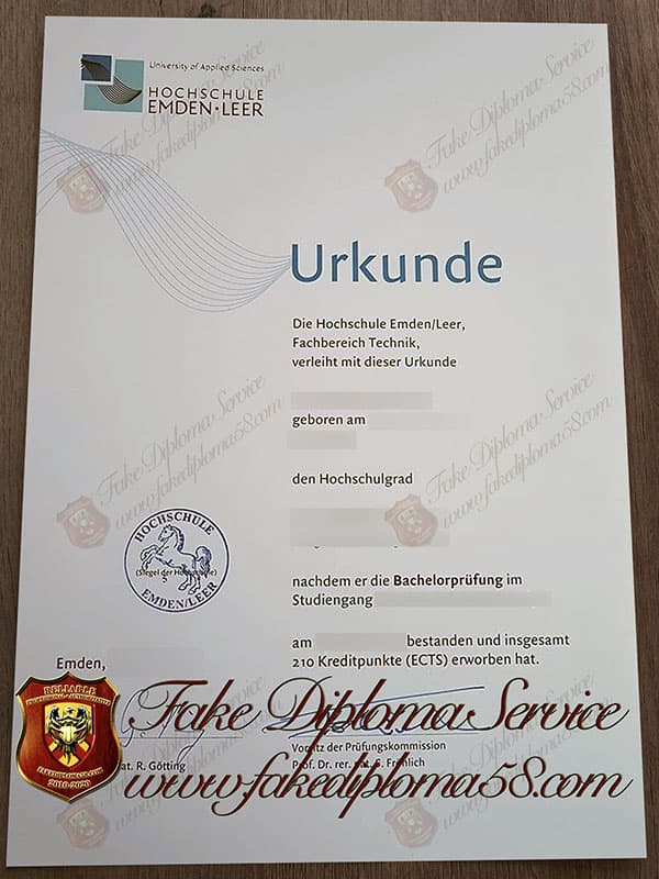 fake Hochschule Emden Leer Diploma