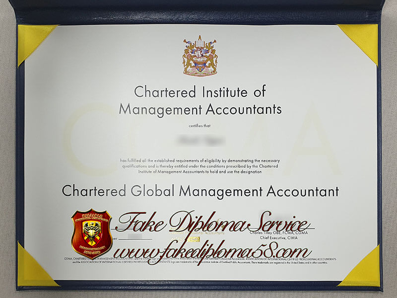 fake cima certificate, Chartered Institute of Management Accountants certificate