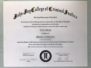 John Jay College Criminal Justice diploma