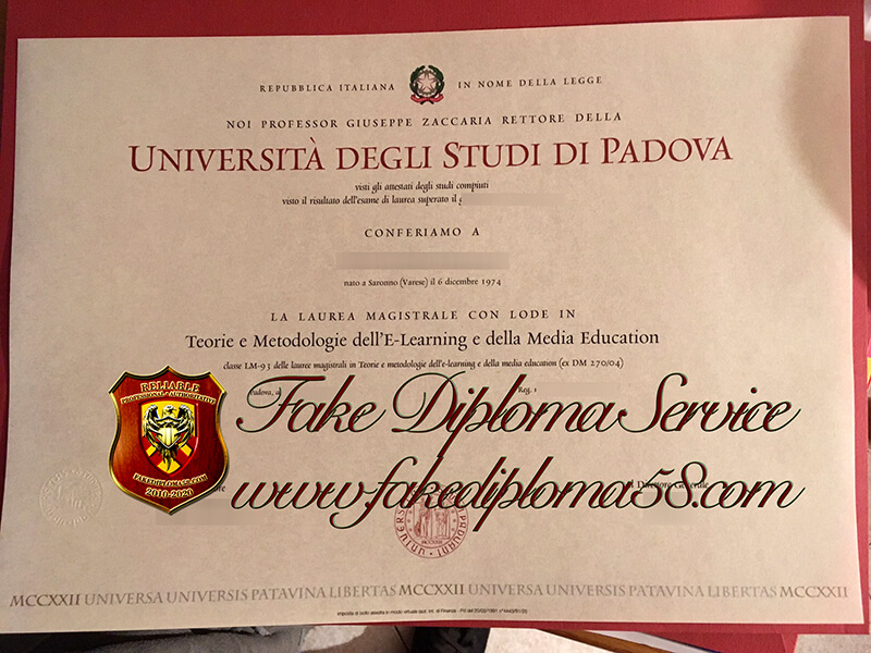 Get Università degli Studi di Padova fake diploma