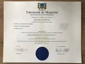 Université de Montréal diploma