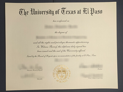 Buy a fake University of Texas at El Paso diploma, fake UTEP diploma