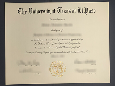 Buy a fake University of Texas at El Paso diploma, fake UTEP diploma