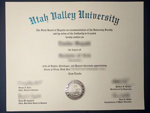 fake Utah Valley University diploma