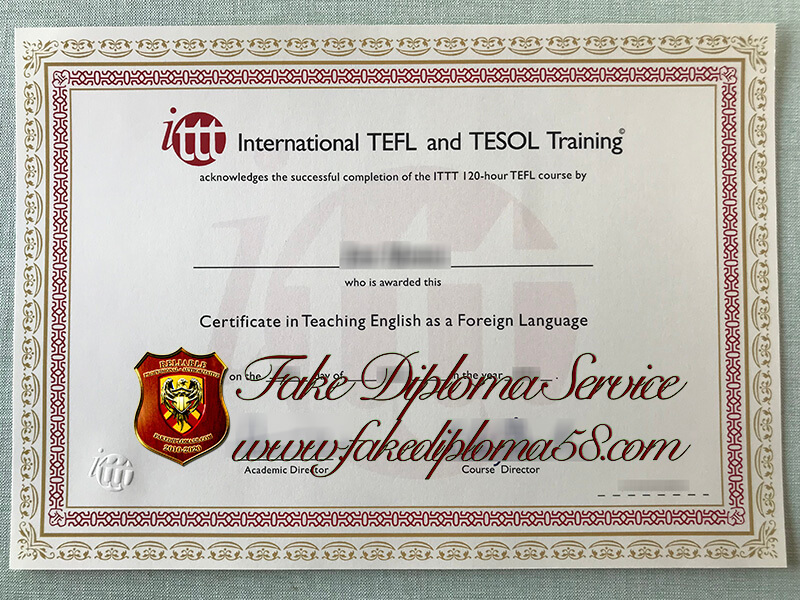 fake TEFL certificate