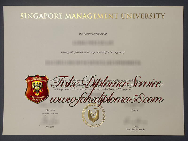 singapore management university fake diploma