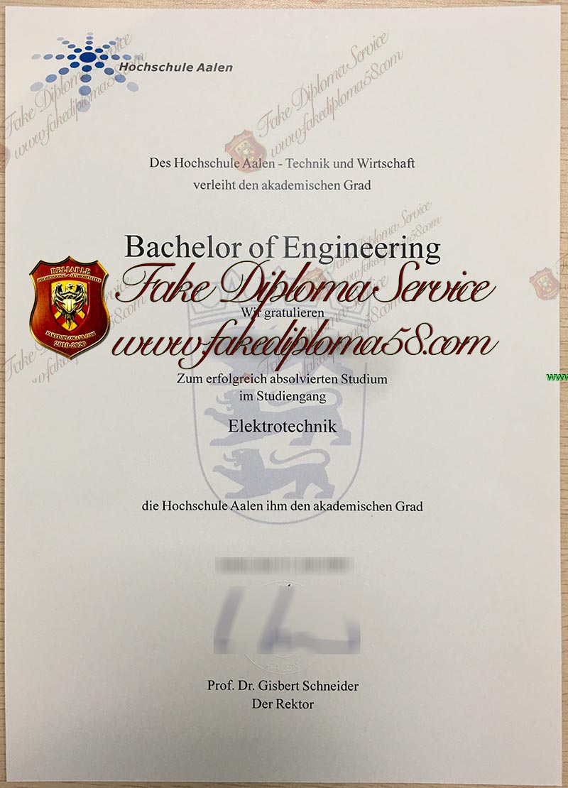 Aalen University diploma