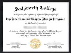 Ashworth College degree