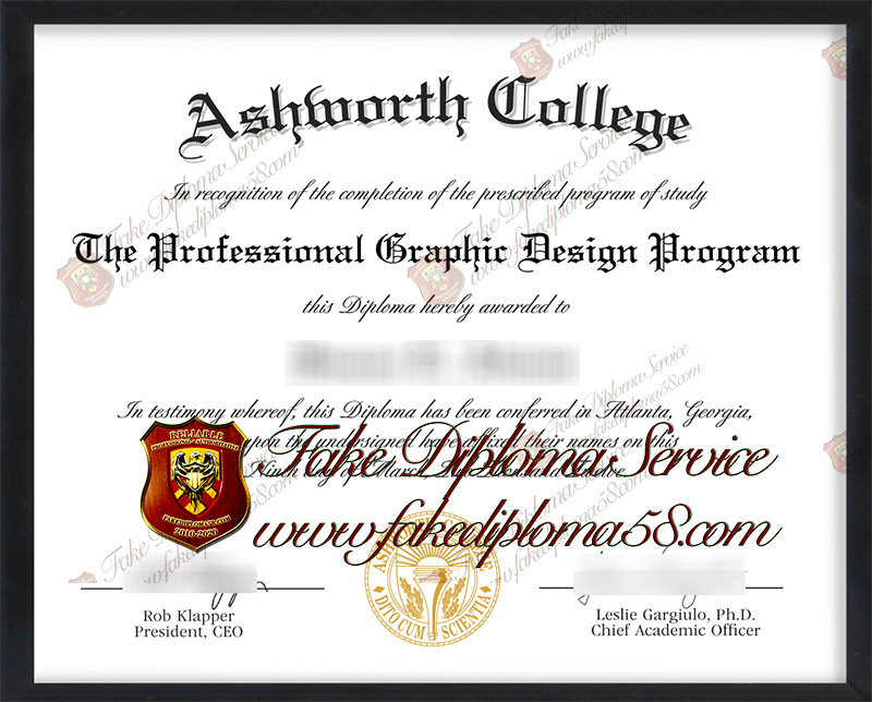 Ashworth College diploma