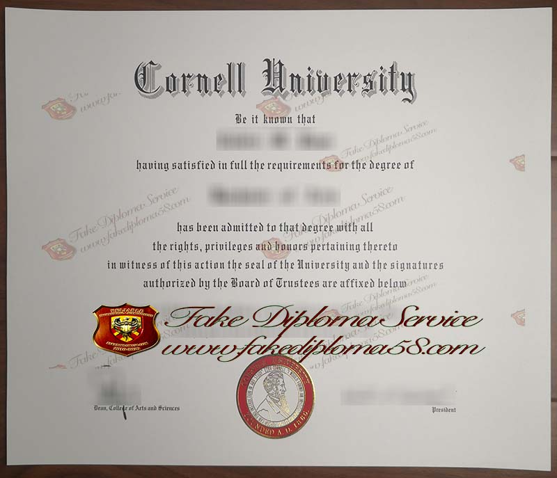 Cornell University diploma