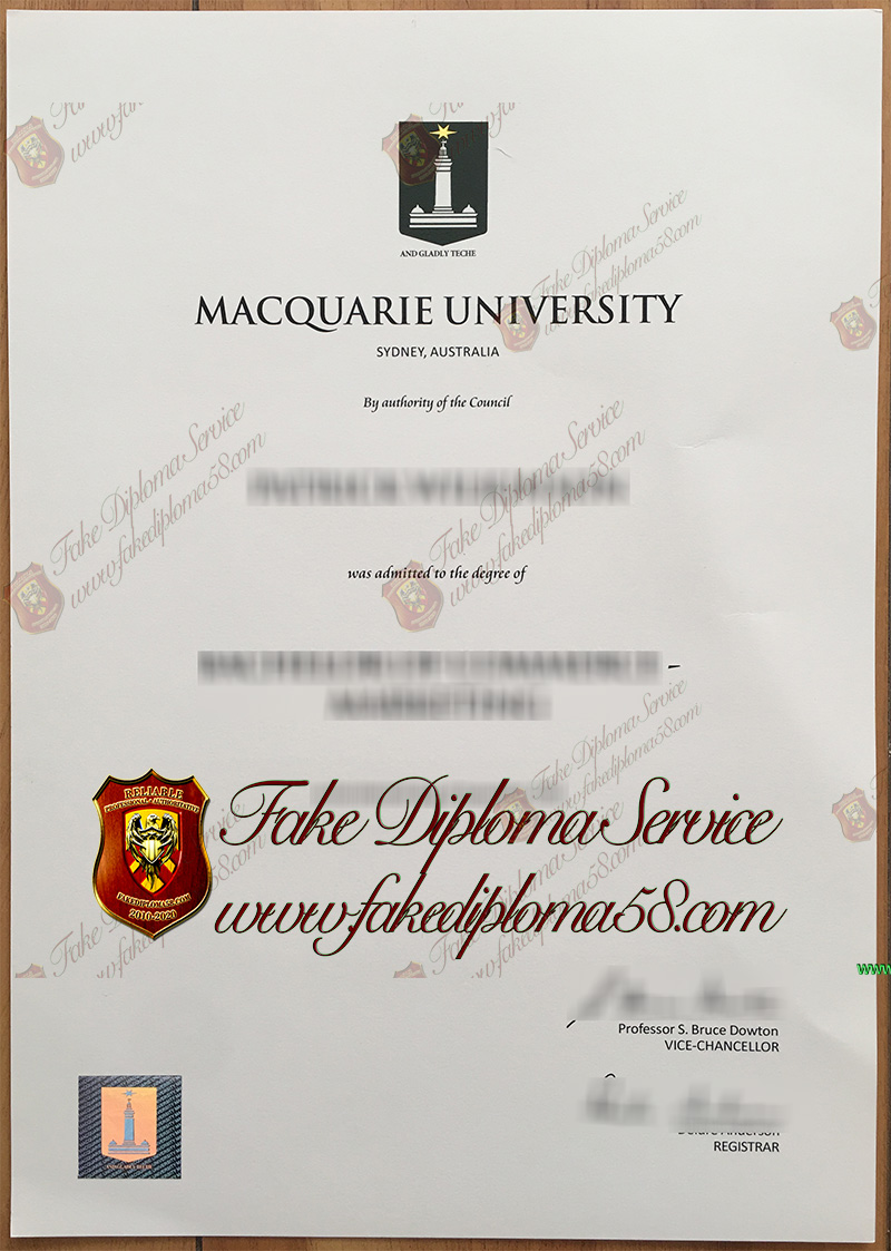 Macquarie University diploma