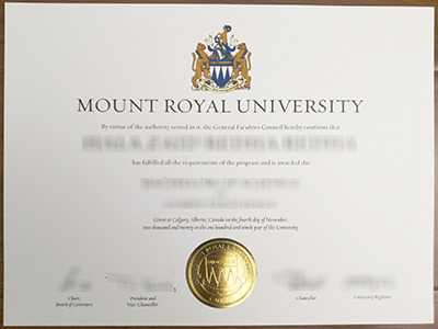 The best website to get a fake Mount Royal University degree