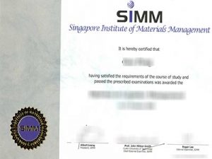 Singapore Institute of Materials Management degree