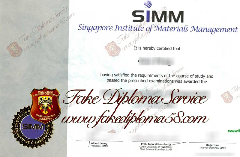 Singapore Institute of Materials Management diploma