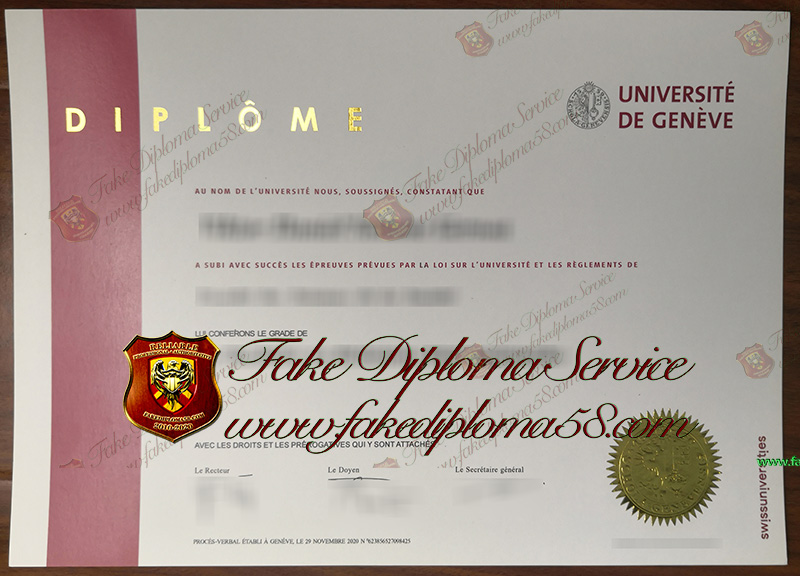 Universite DEGENEVE diploma