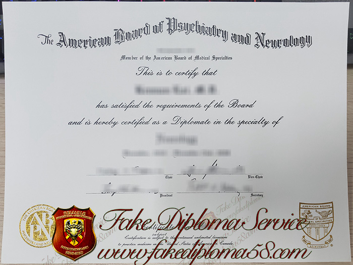 ABPN certificate