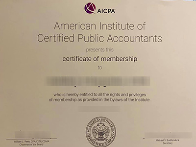 How to purchase a fake AICPA Certificate quickly?