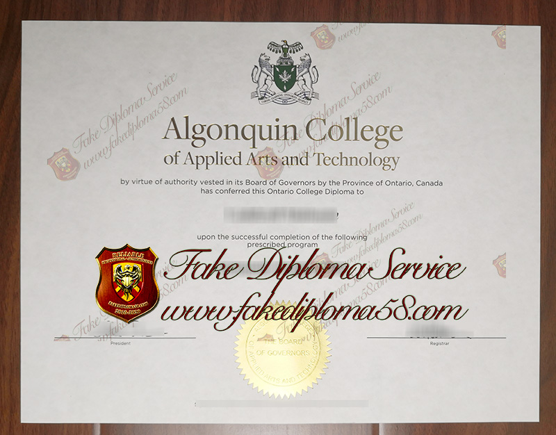 Algonquin College of Applied Arts and Technology diploma