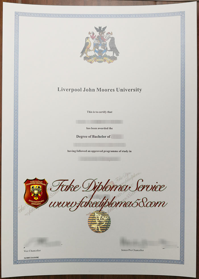 Liverpool John Moores University diploma