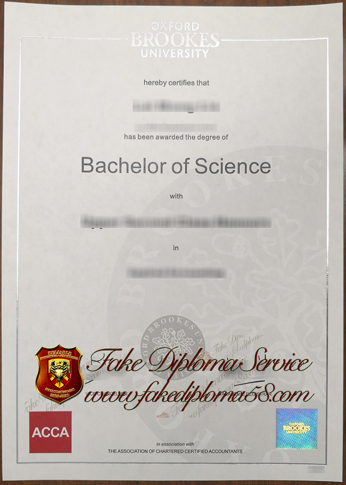 Oxford Brookes University diploma