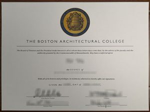 The Boston Architectural College degree